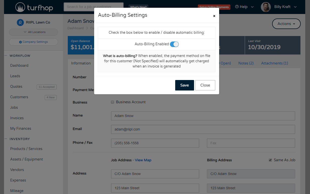 Enable Auto-Pay