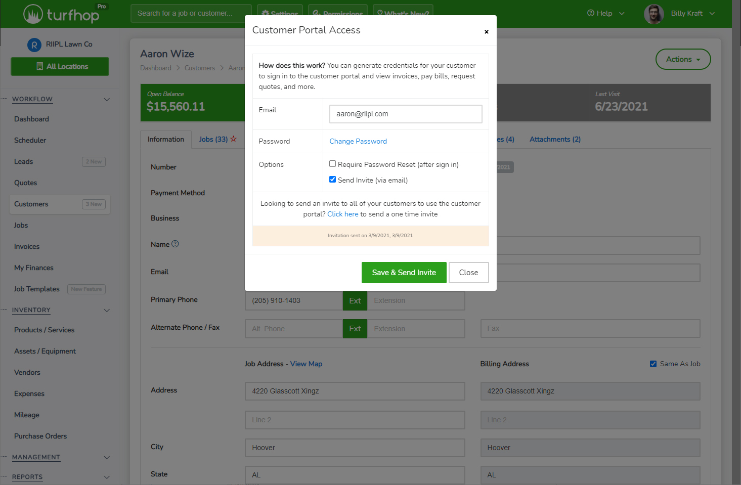 Customer Portal Access