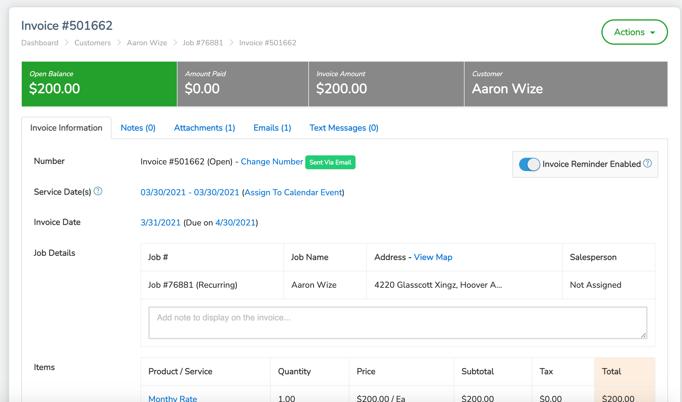Landscaping Invoice Software