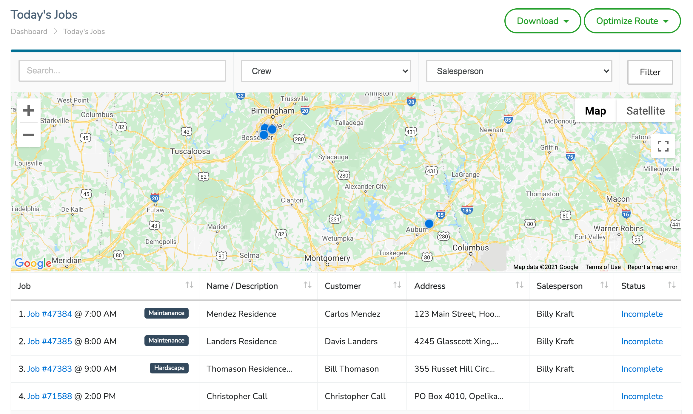 Field Service Routing Software