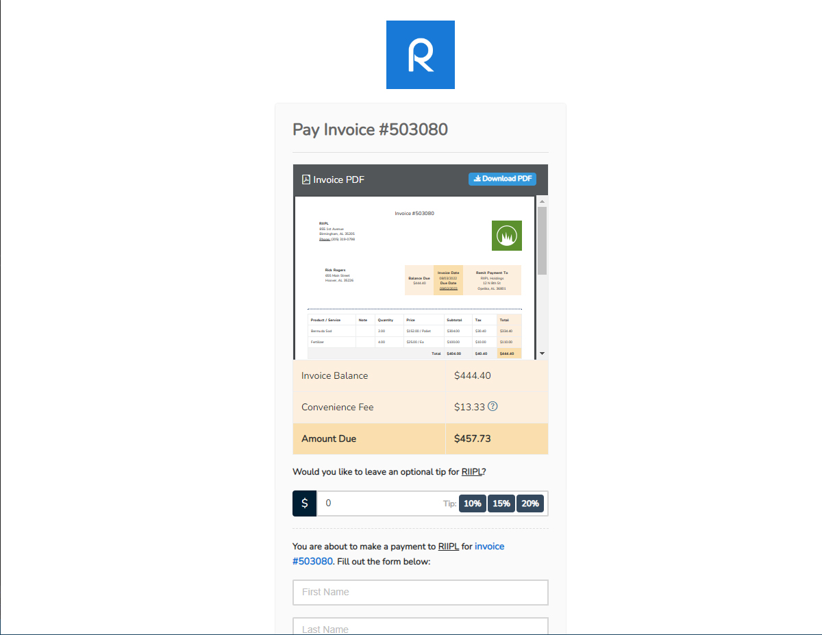 Receive customer payments with JobCloser