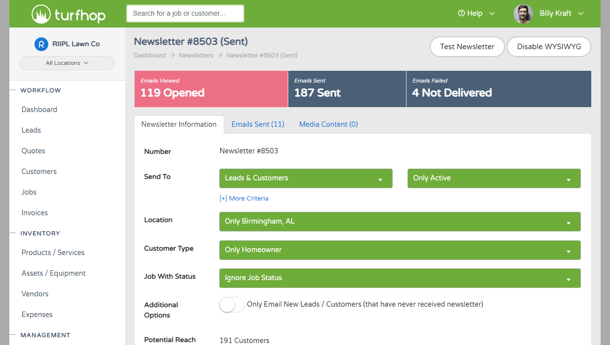 Newsletters & Mass Emails