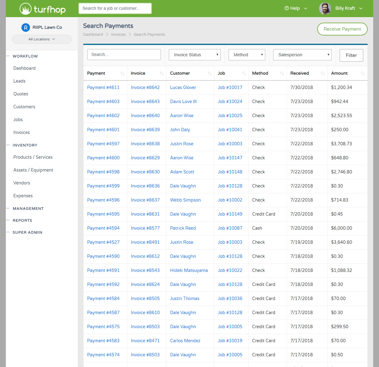 Payment Search