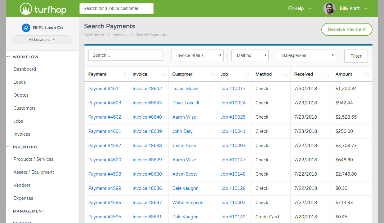 Payment Search