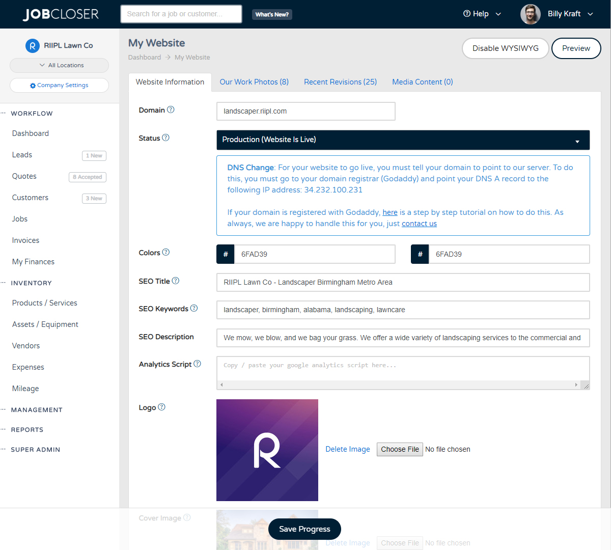 JobCloser Free Website With Subscription